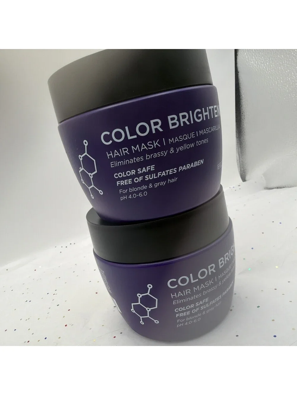 Luseta Color Safe Brightening Hair Mask 2 Pack Purple Toning Hair Treatment
